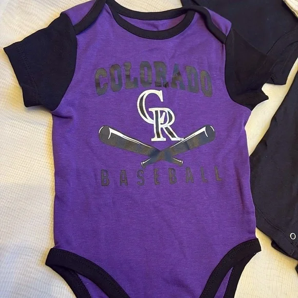NEW [MLB] Colorado Rockies Full Season Growth Stage Set, Newborn to 6/9 Months! - Picture 8 of 11